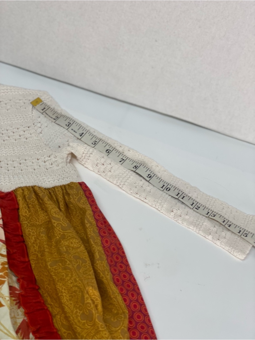 Persnickety Penelope Anne Dress 12 years Waffle Lace Knit Top w/Patchwork Skirt - Picture 10 of 14